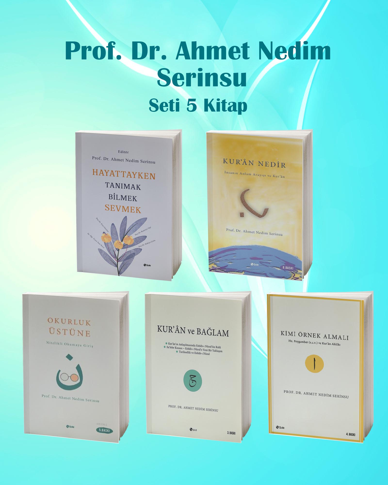 Prof. Dr. Ahmet Nedim Serinsu Seti (5 Kitap)